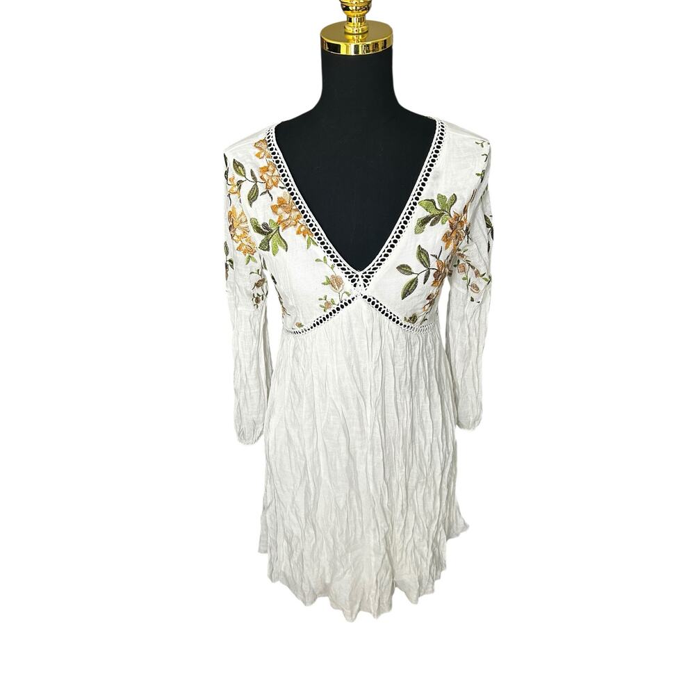J Gee Floral Boho Flowy Cottagecore Dress Size Small